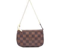Louis Vuitton Pre-Owned 2022 mini Damier Ebene chain handbag - Brown One Size