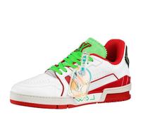 LOUIS VUITTON Trainer Sneakers 'White Red Green for New York' 1A9D7F 9