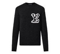 LOUIS VUITTON Wool Blend Crewneck Sweater 'Black' 1AF333 M