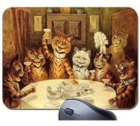 Louis Wain The Wedding Breakfast Mouse Mat. Vintage Funny Cat Art Mouse Pad Classic