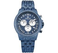 LOUIS XVI Aramis Frosted 2.0 3680 - Diameter 43 mm - Men's Watch - Waterproof - Blue Strap - Infinity Blue Dial with Diamonds - Swiss Quartz Movement