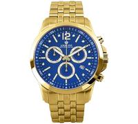 LOUIS XVI Athos le Grand 2.0 3501 - Diameter 48 mm - Men's Watch - Waterproof - Gold Strap - Blue Dial with Diamonds - Calibre Ronda Z60