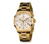 LOUIS XVI Athos Pour Femme Women's Watch with Steel Strap, Gold / White, Real Diamonds, Chronograph, Analogue, Quartz, Stainless Steel 515