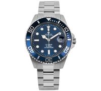 LOUIS XVI Le Baron Automatic 3123 - Diameter 41 mm - Men's Watch - Waterproof - Silver Strap - Blue Dial - Automatic Watch