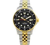Louis XVI LXVI1432 Mirabeau Automatic GMT 41mm 20ATM Unisex Black Silver, Gold