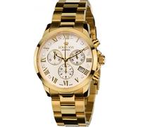 LOUIS XVI Athos Pour Femme Women's Watch with Steel Strap, Gold / White, Real Diamonds, Chronograph, Analogue, Quartz, Stainless Steel 515