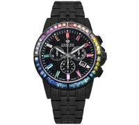 Louis XVI Majesté Frosted Iced Out 1129 - Man - 43 mm - Analogue - Quartz - Sapphire Glass Black 22 mm