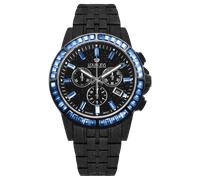 Louis XVI Majesté Frosted Iced Out 1181 - Man - 43 mm - Analogue - Quartz - Sapphire Glass Black 22 mm