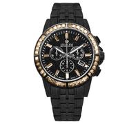 Louis XVI Majesté Frosted Iced Out 1183 - Man - 43 mm - Analogue - Quartz - Sapphire Glass Black 22 mm