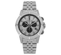 Louis XVI Majesté Iced Out 1122 - Man - 43 mm - Analogue - Quartz - Sapphire Glass Silver 22 mm