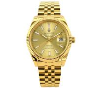 LOUIS XVI Marquis Automatic 3000 - Diameter 41.5 mm - Men's Watch - Waterproof - Gold Strap - Gold Dial - Automatic Watch, gold, Bracelet