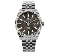 LOUIS XVI Marquis Automatic 3020 - Diameter 41.5 mm - Men's Watch - Waterproof - Silver Strap - Grey Dial - Automatic Watch, silver, Bracelet