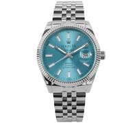 LOUIS XVI Marquis Automatic 3021 - Diameter 41.5 mm - Men's Watch - Waterproof - Silver Strap - Blue Dial - Automatic Watch, silver, Bracelet