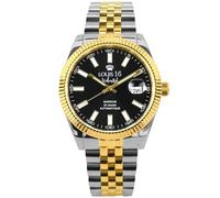 LOUIS XVI Marquis Automatic 3040 - Diameter 41.5 mm - Men's Watch - Waterproof - Silver Gold Strap - Black Dial - Automatic Watch, gold, Bracelet