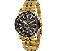 LOUIS XVI Men's Watch Majesté Stainless Steel Bracelet Gold with Black Real Carbon Dial Automatic Analogue Stainless Steel 628
