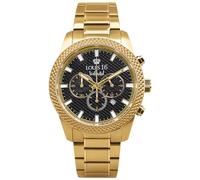 LOUIS XVI Mirage 3300 - Diameter 43 mm - Men's Watch - Chronograph - Waterproof - Gold Strap - Black Dial, gold, Bracelet