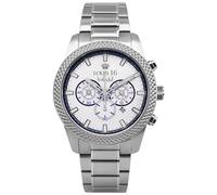 LOUIS XVI Mirage 3320 - Diameter 43 mm - Men's Watch - Chronograph - Waterproof - Silver Bracelet - White Dial, silver