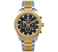 LOUIS XVI Mirage 3340 - Diameter 43 mm - Men's Watch - Chronograph - Waterproof - Strap Bicolour Silver Gold - Black Dial, Bicolour Silver Gold, Bracelet