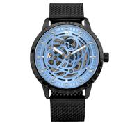 LOUIS XVI Paris 2.0 Automatic 2030 - Diameter 45 mm - Men's Watch - Waterproof - Skeleton Watch - Black Strap - Blue Dial - Automatic Watch