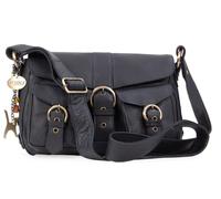 Louisa Leather Cross Body Messenger Bag Catwalk Collection Handbags Black Medium
