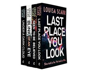 Louisa Scarr Butler & West Series 4 Books Collection Set (Last Place You Look, Under a Dark Cloud, Blink of an Eye, Seen to Be Believed)