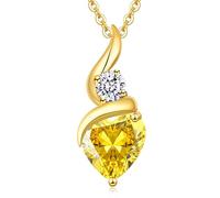 LOUISA SECRET Infinity Heart Necklaces for Women 925 Sterling Silver or Brass Plated Birthstone Pendant,Jewellery Gifts for Women/Wife/Her Anniversary Birthday Mothers Day Christmas