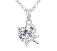 LOUISA SECRET Necklaces for Women A-Z Capital Initial Love Heart Pendant