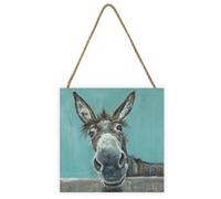 Louise Brown Well Hello There Wooden Plaque Blue/grey (One Size)