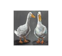 Louise Brown What´s Up Duck Print in Grey Louise Brown Grey