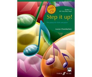 Louise Chamberlain: Step It Up! Violin (Book/CD). Sheet Music, CD for Violin, Piano Accompaniment