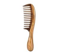 Louise Maelys Wooden Wide Tooth Hair Comb for Curly Detangling Sandalwood