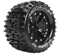 LOUISE MT-PIONEER Soft Including Rims 1/2 Offset 12 mm Monster Truck 2.8 (2) Black