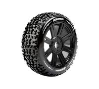Louise RC B-Mazinger 1/8 Buggy Racing Tyres Soft Compound Black Wheels L-T3108SB