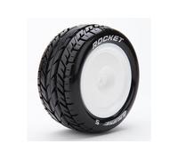 Louise RC E-Rocket 1/10 4WD Soft Racing Buggy Tyres White 12mm Hex L-T3188SWKR
