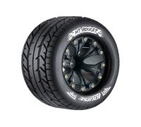 Louise RC MT-Rocket 1/10 Soft Compound Black Tyres 12mm Hex L-T3201SBH