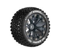 Louise RC ST-HUMMER 1/10 Soft Sport Compound Stadium Truck Tyres Black L-T3209SB