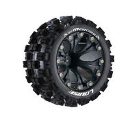 Louise RC ST-Mcross 1/10 Soft Compound Tyres Black 12mm Hex L-T3272SBH