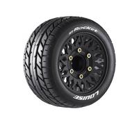 Louise RC ST-Rocket 1/10 Stadium Truck Wheel Tyre Set Removable Hex Black L-T3208SX