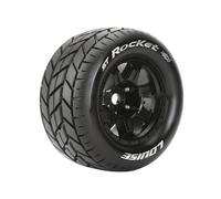 Louise RC ST-Rocket 1/8 Sport 17mm Hex RC Stadium Truck Tyres Black L-T3324BH