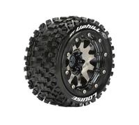 LOUISE RC ST-UPHILL 1/10 SOFT BEAD-LOCK/1/2 OFFSET HEX 12MM BLACK CHROME L-T3313SBCH