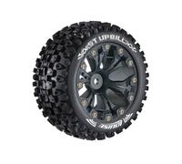 Louise RC ST-Uphill 1/10 Soft Compound Black Beadlock RC Tyres 12mm Hex L-T3211SB