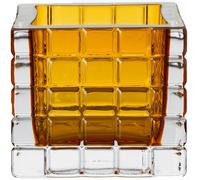 Louise Roe - City Light 1 Candle Holder, Amber - Amber