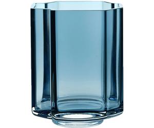Louise Roe - Funki Light Asymmetric Vase 13 cm, Blue - Blue