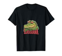 Louisiana Alligator in Shades Cool Retro State Bayou Style T-Shirt