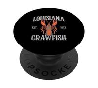 Louisiana Crawfish Cajun Lobster Vintage Cuisine Lovers PopSockets Adhesive PopGrip