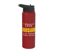 Louisiana Enthusiast I Really Love Bayou Stainless Steel Insulated Water Bottle