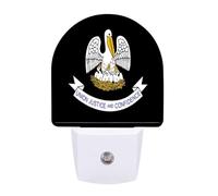 Louisiana Flag Funny Night Light Plug in Wall Auto Sensor LED Nightlight for Hallway Bedroom Kitchen Stair