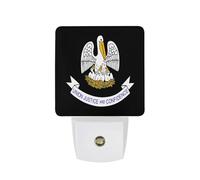 Louisiana Flag Funny Night Light Plug in Wall Auto Sensor LED Nightlight for Hallway Bedroom Kitchen Stair