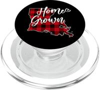 Louisiana Home Grown Red Plaid Buffalo LA State Love PopSockets PopGrip for MagSafe