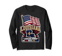 Louisiana Honors The Red White and Blue Long Sleeve T-Shirt